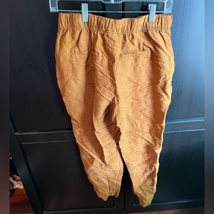 Rust linen pants